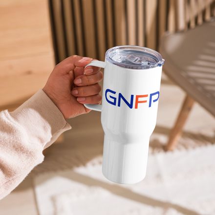 The GNFP 25oz Stainless Steel Travel Mug