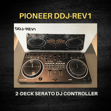 Pioneer DJ DDJ-REV1 – 2-Deck Serato DJ Controller (Portable, Beginner-Friendly, Reliable Backup)