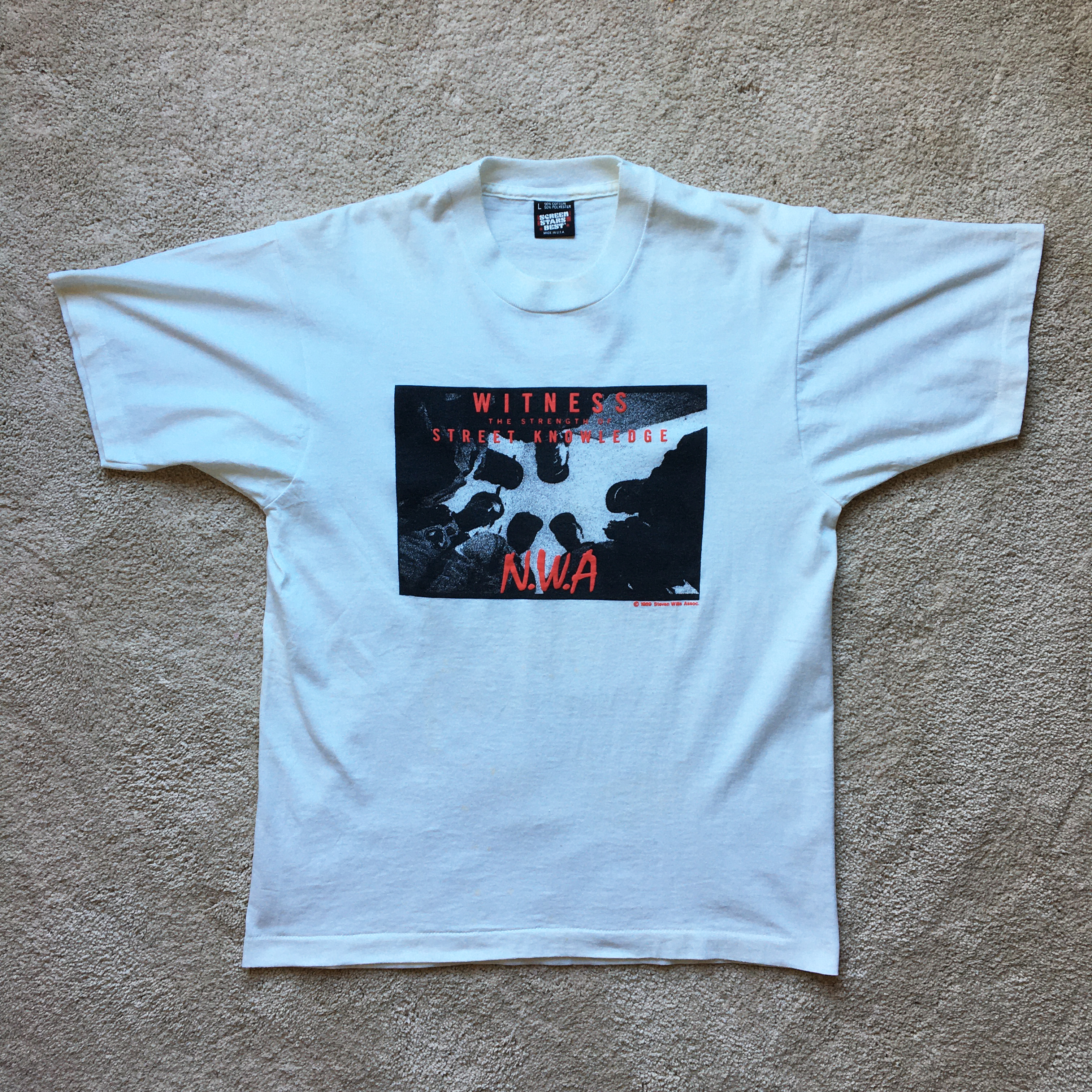 N.W.A Straight Outta Compton 1989 Promo T-Shirt - Large