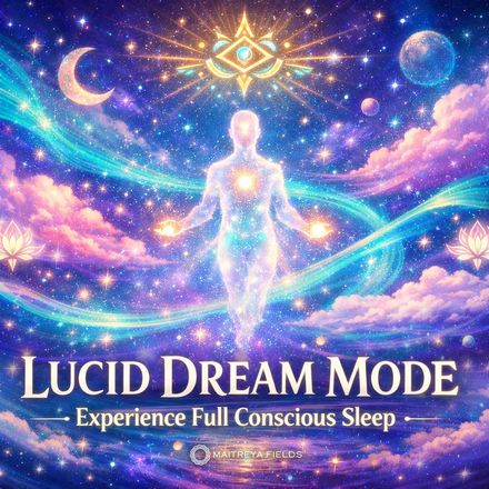 Deep Sleep Meditation Lucid Dreaming with Your Higher Self [DM + Audio]