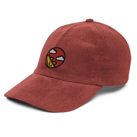 ONTHEPLANES Corduroy Hat (Red Logo)