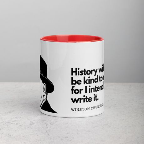 Winston Churchill Quote Mug – &quot;History Will Be Kind to Me&quot;