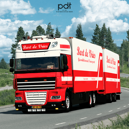 DAF XF 105 + Trailer &quot;Bart De Vries&quot;