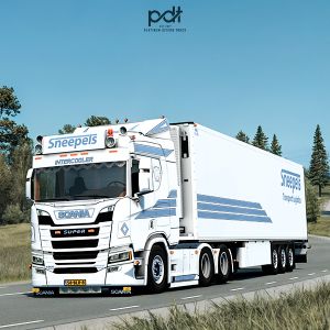 Scania R500 + Trailer &quot;Sneepels&quot; [white]