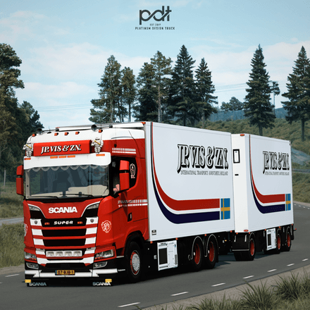 Scania S520 + Trailer &quot;JP.Vis&amp;ZN ITKH&quot;