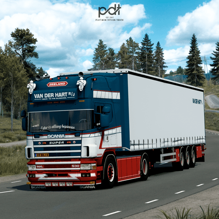 Scania 144L 530 + Trailer &quot;Van Der Hart&quot;