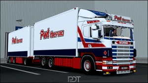 Scania 164G 580 + Trailer &quot;PWT thermo&quot;