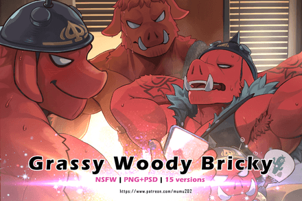 Grassy woody bricky