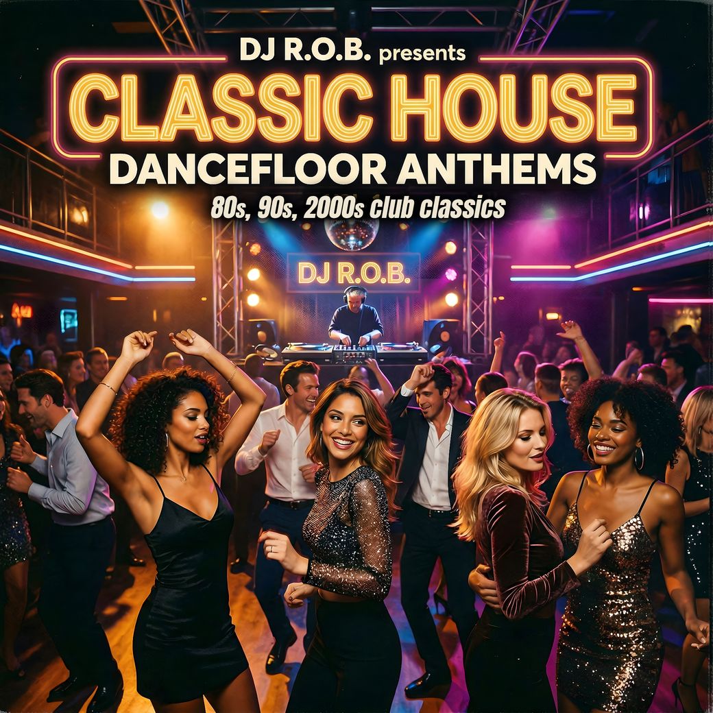 CLASSIC HOUSE - DANCEFLOOR ANTHEMS - Mixed BY DJ R.O.B. (DIGITAL DOWNLOAD)