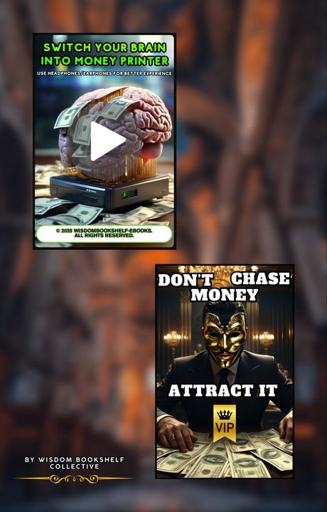 Switch Your Brain Into Money Printer (Subliminal) + Don&#x27;t Chase Money - Attract It (Ebook)