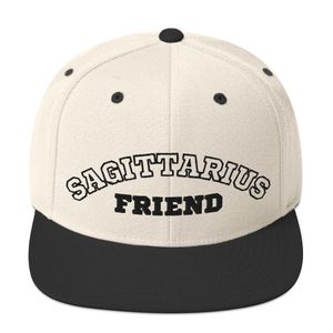 "Sagittarius Friend" Natural &amp; Black Classic Snapback