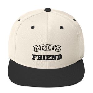 "Aries Friend" Natural &amp; Black Classic Snapback