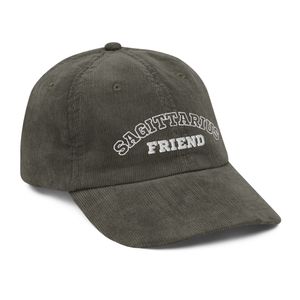 "Sagittarius Friend" Vintage Corduroy Cap