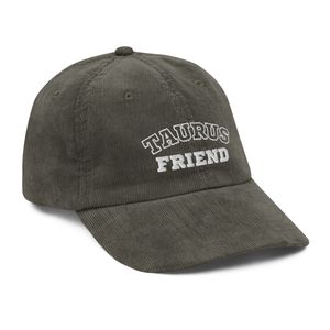 "Taurus Friend" Vintage Corduroy Cap