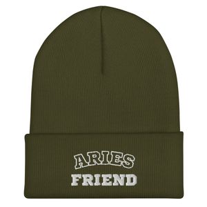 "Aries Friend"  Cuffed Beanie