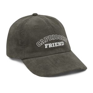 "Capricorn Friend" Vintage Corduroy Cap