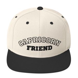 "Capricorn Friend" Natural &amp; Black Classic Snapback