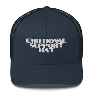 "Emotional Support Hat" Retro Trucker Hat | Yupoong 6606