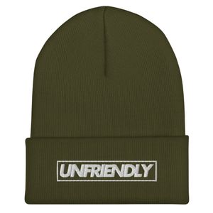 "Unfriendly"  Box Cuffed Beanie | Yupoong 1501KC