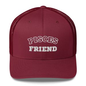 "Pisces Friend" Retro Trucker Hat Yupoong 6606