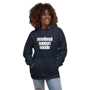 "Emotional Support Hoodie" Cotton Heritage M2580 I Unisex Premium Pullover Hoodie
