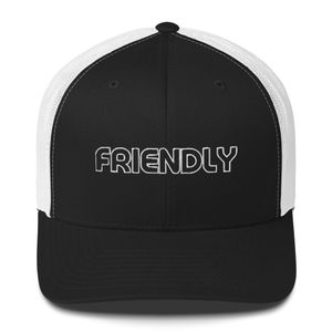 "Friendly" Retro Trucker Hat | Yupoong 6606