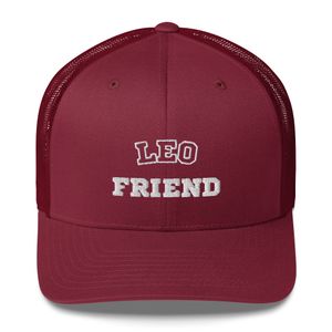 "Leo Friend" Retro Trucker Hat | Yupoong 6606