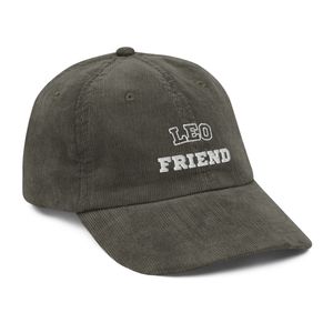 "Leo Friend" Vintage Corduroy Cap