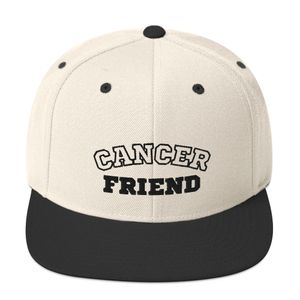 "Cancer Friend" Natural &amp; Black Classic Snapback