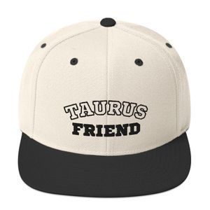 "Taurus Friend" Natural &amp; Black Classic Snapback