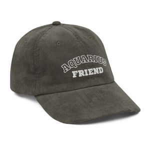 "Aquarius Friend" Vintage Corduroy Cap
