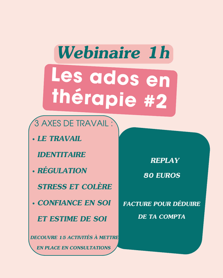  Webinaire : Les Adolescents en thérapie 2