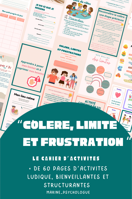[cahier]  Cahier d'activités Colère, Limites et Frustrations
