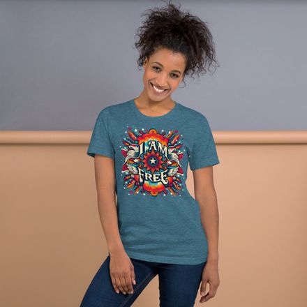 Tshirt I Am Free, Psychedelic