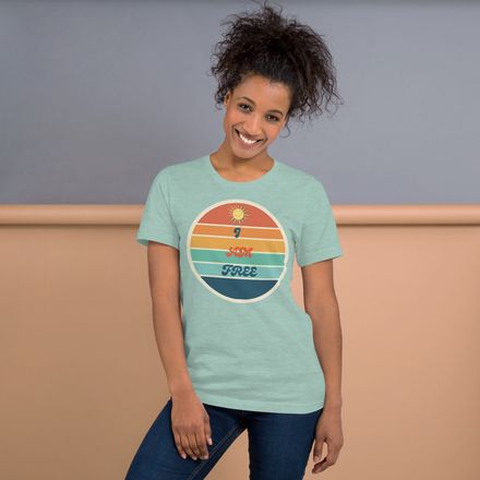 Tshirt I Am Free Retro