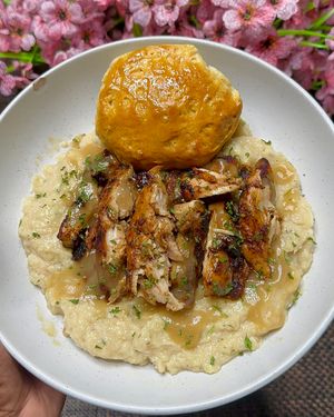 Chicken Thighs &amp; Cauliflower Mash