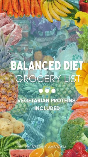 Balanced Diet Grocery List