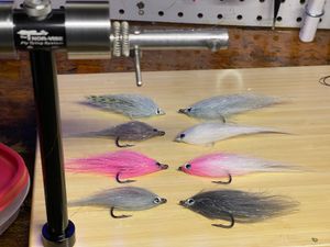 Custom craft fur brush minnow 3/0