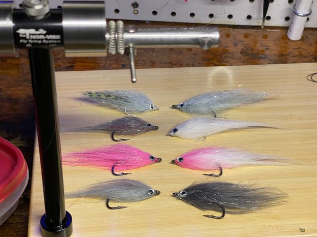 Custom craft fur brush minnow 3/0