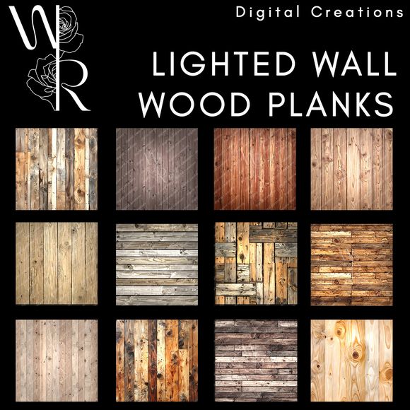 LIGHTED WALL WOOD PLANKS