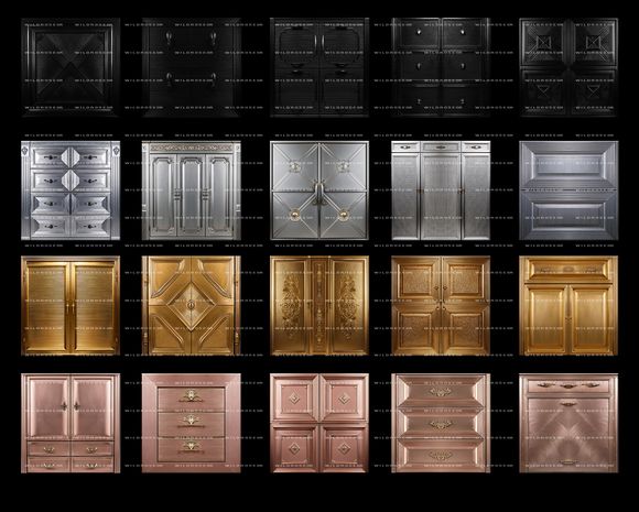 CLASSIC METALLIC CABINET DOORS