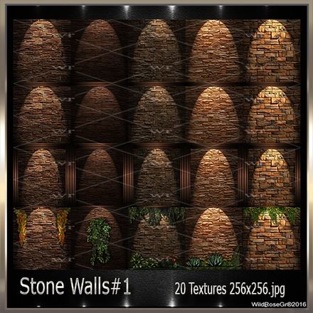 ~ STONE WALLS#1  TEXTURE PACK ~