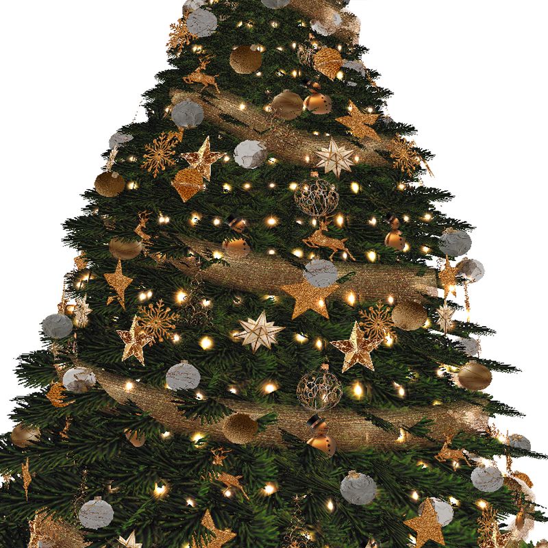 GOLD CHRISTMAS ORNAMENTS 