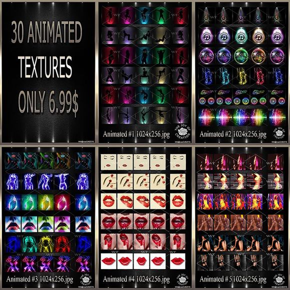 ~ ANIMATED IMVU TEXTURE FAT PACK ~