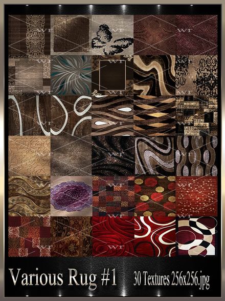 ~ VARIOUS RUG #1  TEXTURE PACK ~