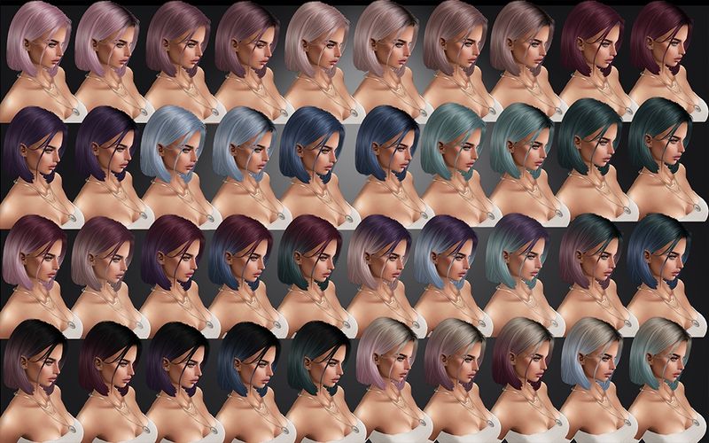 COLORFULL HAIR TEXTURES