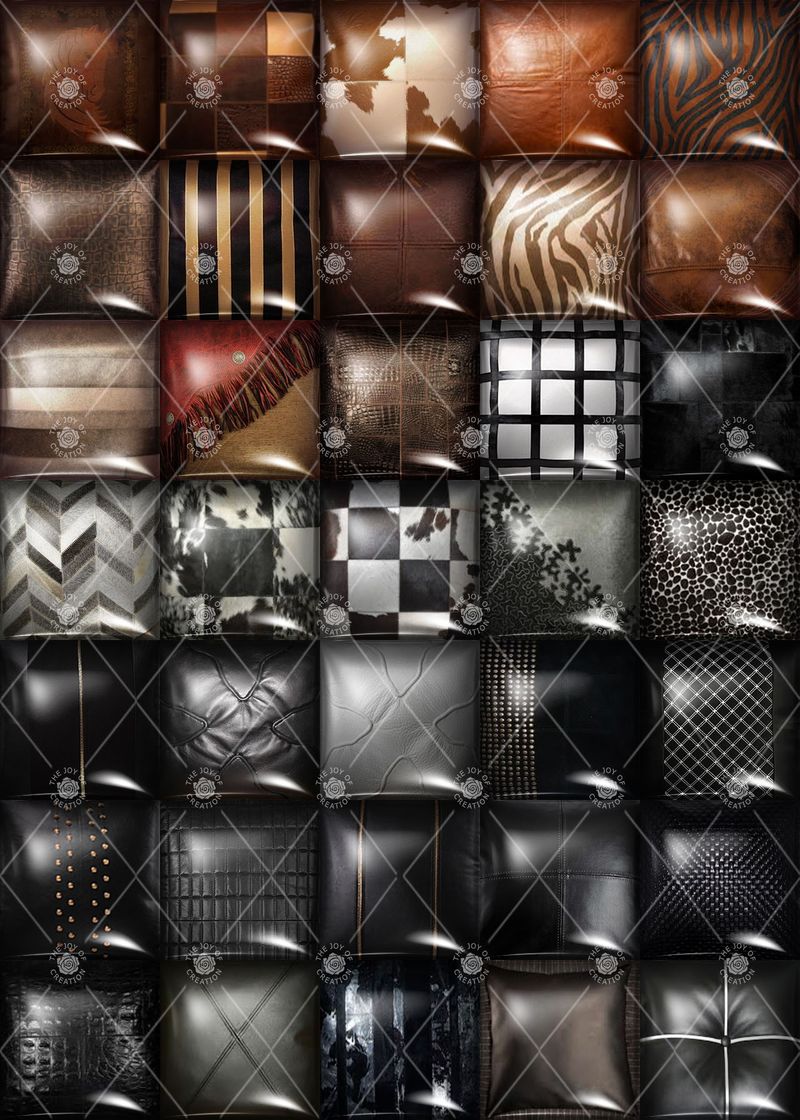OLDER COLLECTION &quot; LEATHER PILLOWS &quot;