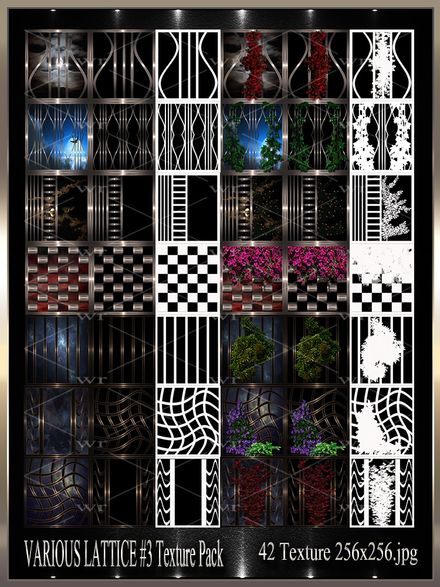 ~ VARIOUS LATICCE #3 IMVU TEXTURE PACK ~