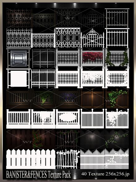 ~ BANISTER&amp;FENCES IMVU TEXTURE PACK ~