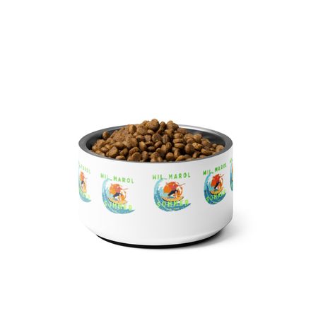 Wilmarol summer surf Pet Bowl